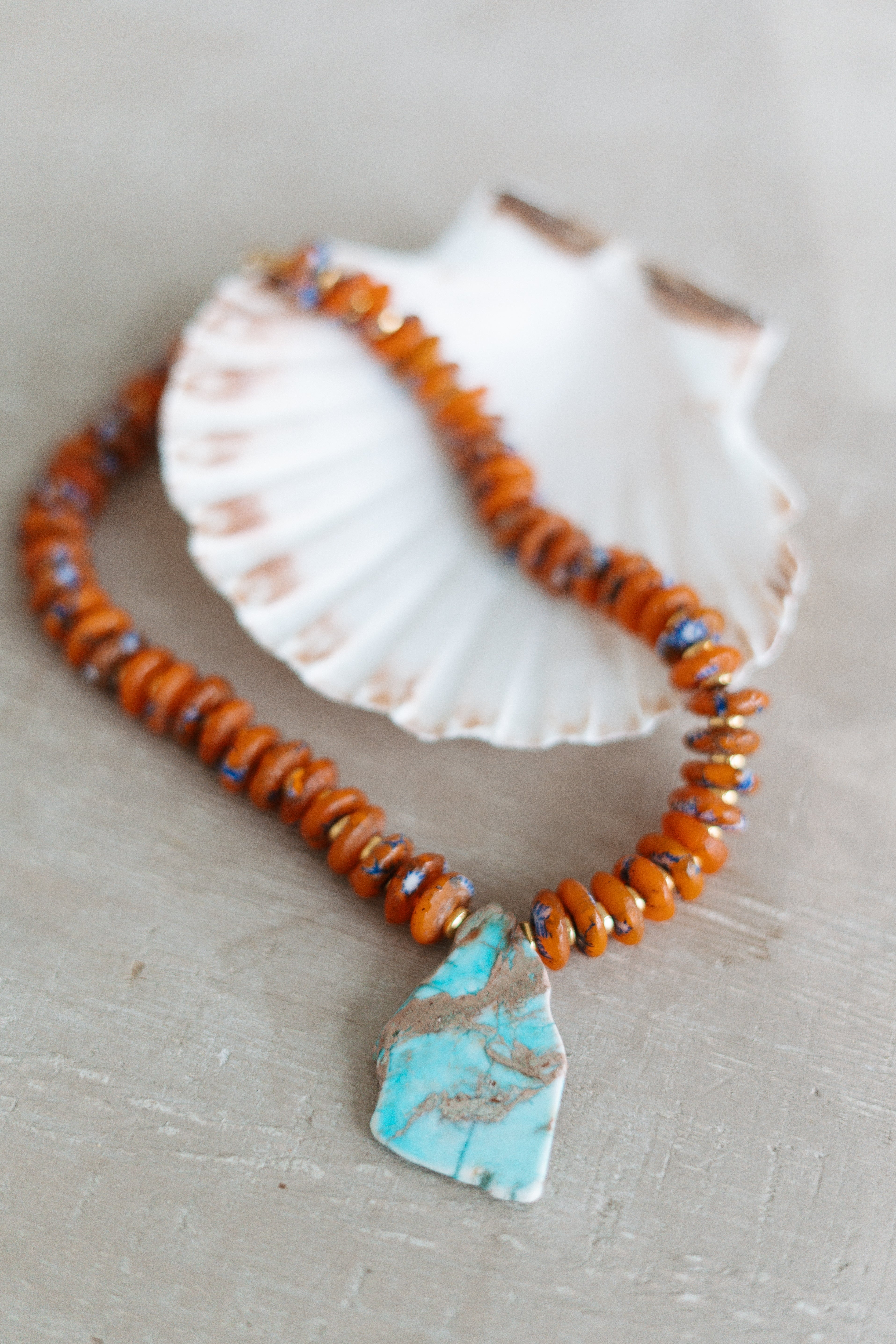 Orange necklace